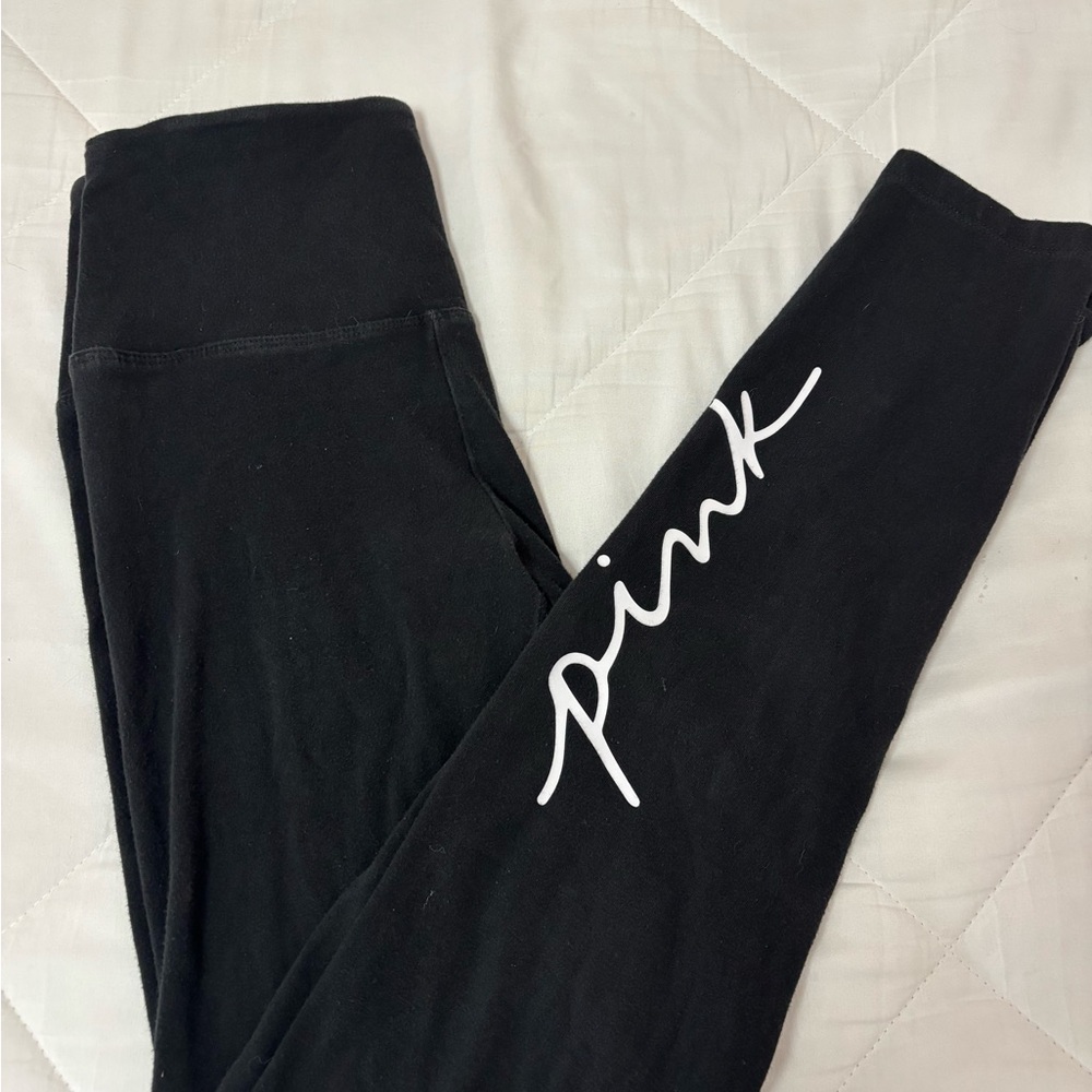 PINK Victoria's Secret Black Leggings